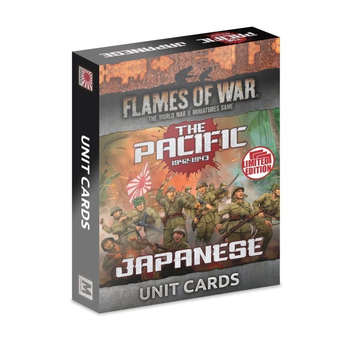 The Pacific: Japanese Unit Cards - Brand New - Flames of War Battlefront