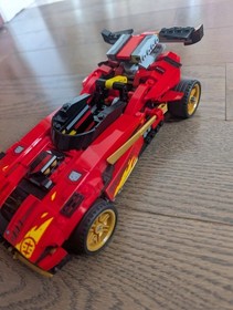 LEGO NINJAGO: X-1 Ninja Charger 71737 and 9448 samurai mech partial no figures