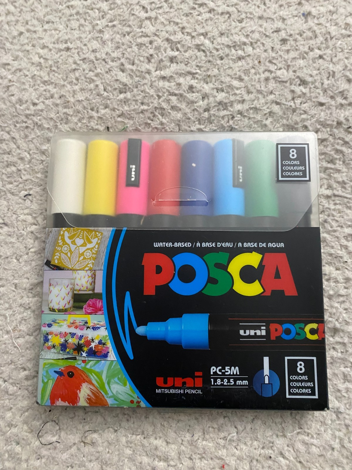 Posca Uni PC-5M Water-Based 8 Colors Paint Marker