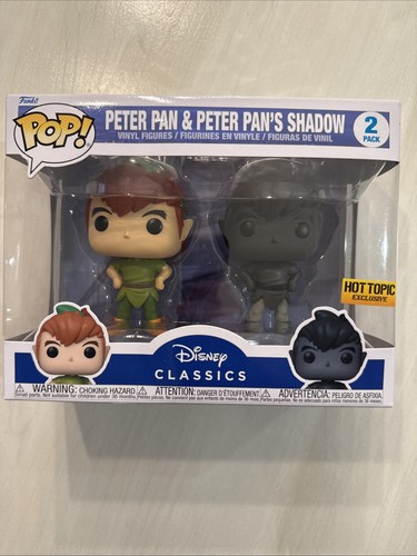 Funko Pop Disney Classics Peter Pan And His Shadow 2 Pack Hot Topic Exclusive