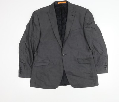 Ben Sherman grauer Herrenblazer, Größe 42, kurz