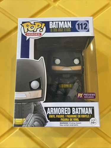 Funko POP! ARMORED BATMAN The Dark Knight Returns #112 PX Exclusive w/Protector