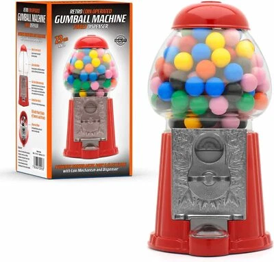 Gumball Machine Retro Vintage Vending Sweets Bubble Gum Balls Candy Dispenser 9"