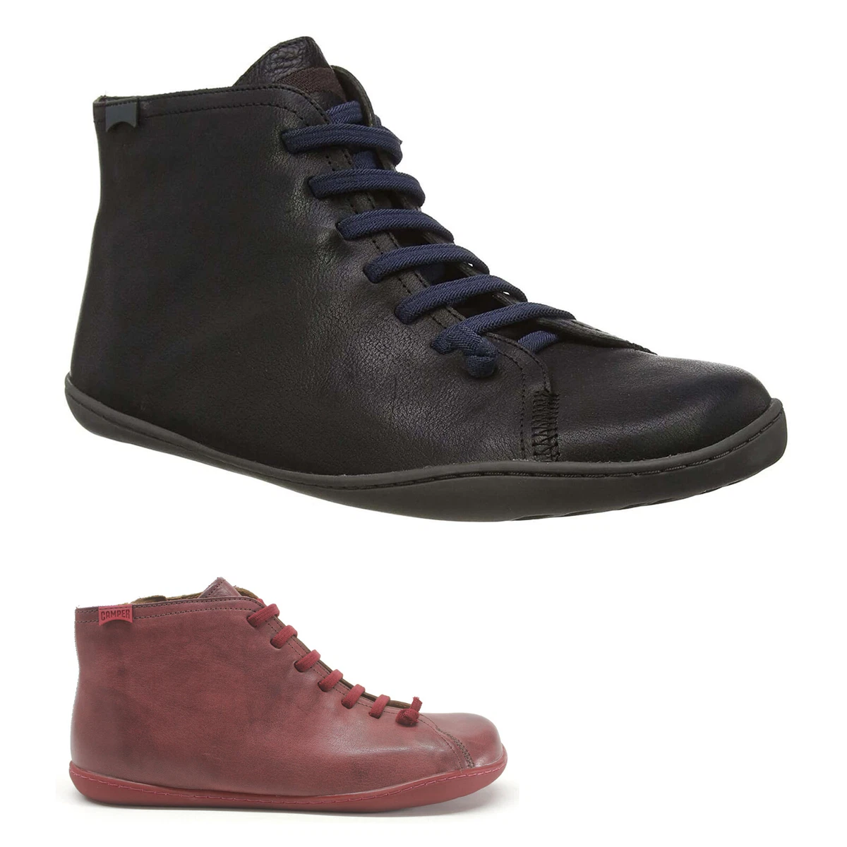 Camper Mens Boots Peu Cami Casual Lace Up Zip Up Ankle Trainers Leather