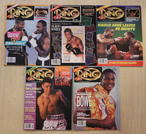 The Ring Magazine 1993 5 Month Set Bonus Tyson & Holyfield Poster NOS Boxing ++ - Picture 2 of 4