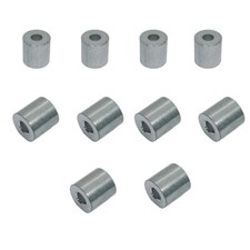 5/32" Wire Rope Aluminum Stop Loop Sleeve Round Crimps for Wire Crimping 10 Pcs