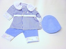 Schildkröt Puppenkleidung Nostalgie Anzug mit Spitzenkragen für 46 cm Puppen