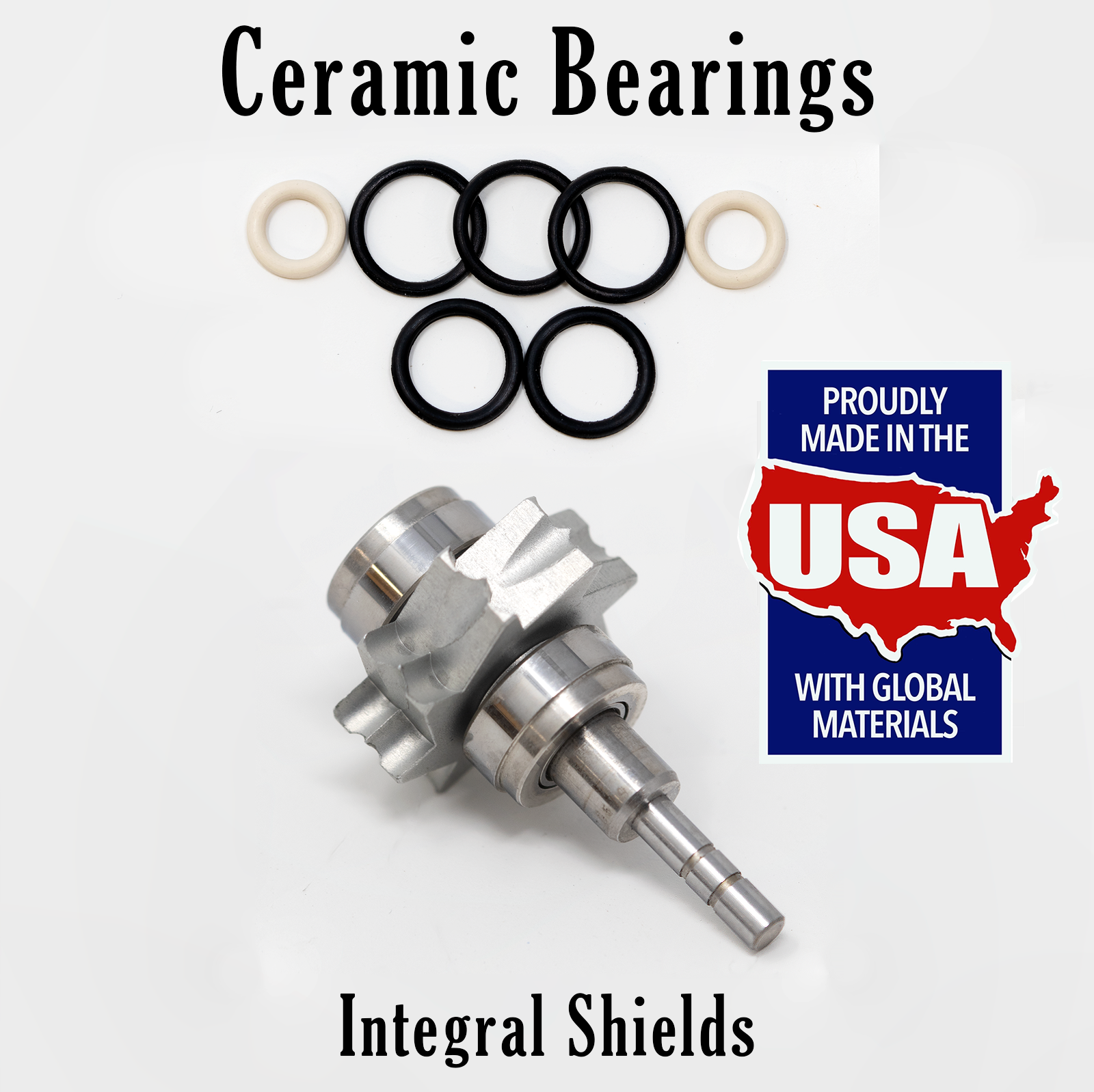 Kavo 630/640 Push Button Turbine CERAMIC BEARINGS FREE Coupler O