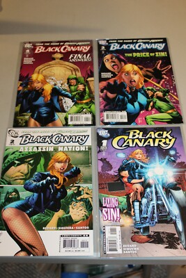 COMPLETE SET  Black Canary 1-4 2007 NM Living in Sin Green Arrow Bedard NICE 
