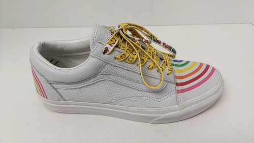 white rainbow vans old skool
