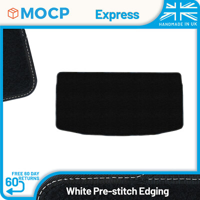 Express with White Pre-Stitch Trim Boot Mat to fit Audi A1 Lower Boot Floor 2...