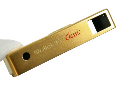 Rollei 35 Classic Gold Gehäuse Kamera Oberkappe Body Camera Top Cover Plate 665
