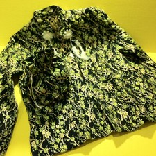 Beautiful Vintage Asian Embroidered Silk Jacket Bag Braid/Tassels Never Worn S