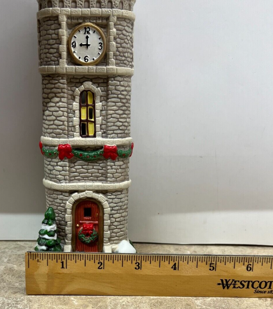 St. Nicholas Square 2008 Bell Clock Tower Christmas 11.5 Village