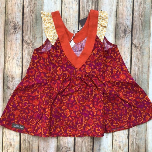NWT Matilda Jane Beach Bonfire Swing Tank Sz 4 - Picture 2 of 3