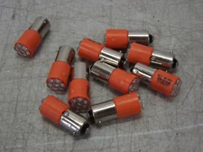 LEDTRONICS LED Miniature Bayonet Bulb T3¼ (Ba9s) Super Orange Amber BF3127-0UO