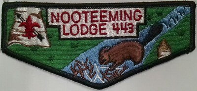 NOOTEEMING LODGE OA 443 BSA DUTCHESS COUNTY COUNCIL PATCH BEAVER FLAP RARE!!