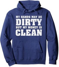 Dirty Hands Money Retro Design Car Painter Funny Unisex Hooded Sweatshirt