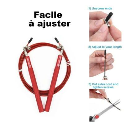 Zenrope Corde À Sauter 3M, Corde De Vitesse Avec Roulement À Billes