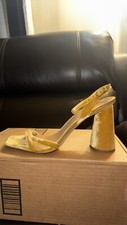 Sam Edelman Kia ankle strap sandal sz 9 M color saffron new without box
