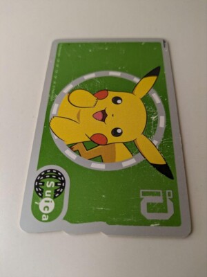Available POKEMON PIKACHU Transportation prepaid IC card Suica