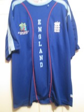 England ICC World Cup 2003 Home Cricket Shirt Size xl 12307a