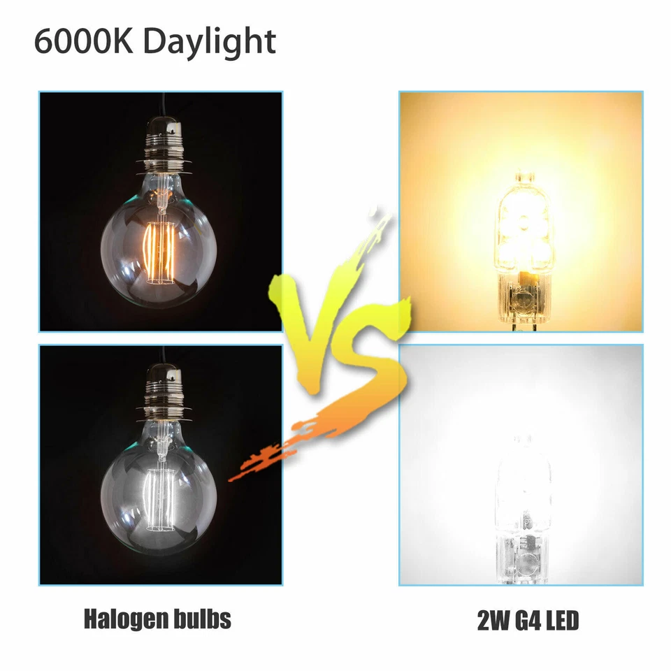 10-pack G4 20W 2835 SMD Bi-pin 12 LED Lamp Light Bulb DC 12V 6000K White & Warm - Image 2 of 4