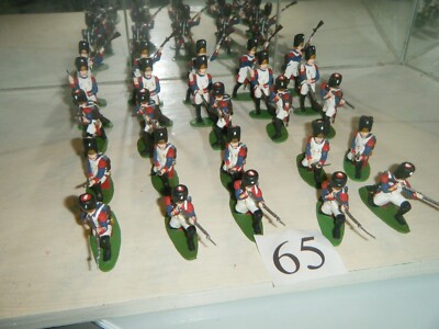 Figuren 1:32 Nr65  Handbemalte Französische Grenadiere Waterloo 1815 Vintage