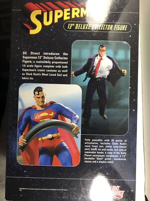 DC Direct スーパーマン 13インチ デラックスコレクターフィギュア DC Direct Superman / Clark Kent 13” Deluxe Collector Figure