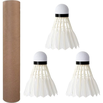 3/6/12Pcs Professional Badminton Shuttlecock Black Goose Feather Badminton Shutt