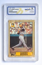 1987 Topps Barry Bonds #320 Rookie Card WCG 10 GEM MINT. rookie card picture
