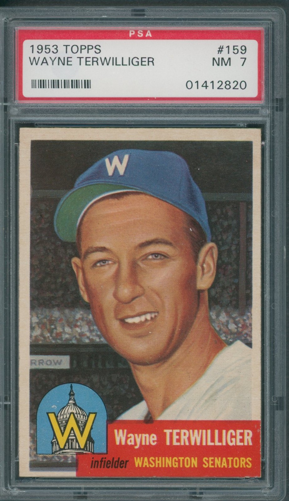 1953 Topps #159 Wayne Terwilliger PSA NM 7 *2820