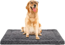 Washable Dog Bed Mat Ultra Soft Dog Crate Pad Comfy Fluffy Pet Kennel Beds Dog S