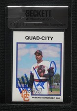 BAS 1987 ProCards Minor League Roberto Hernandez #1103 Seal of Authenticity 3c7