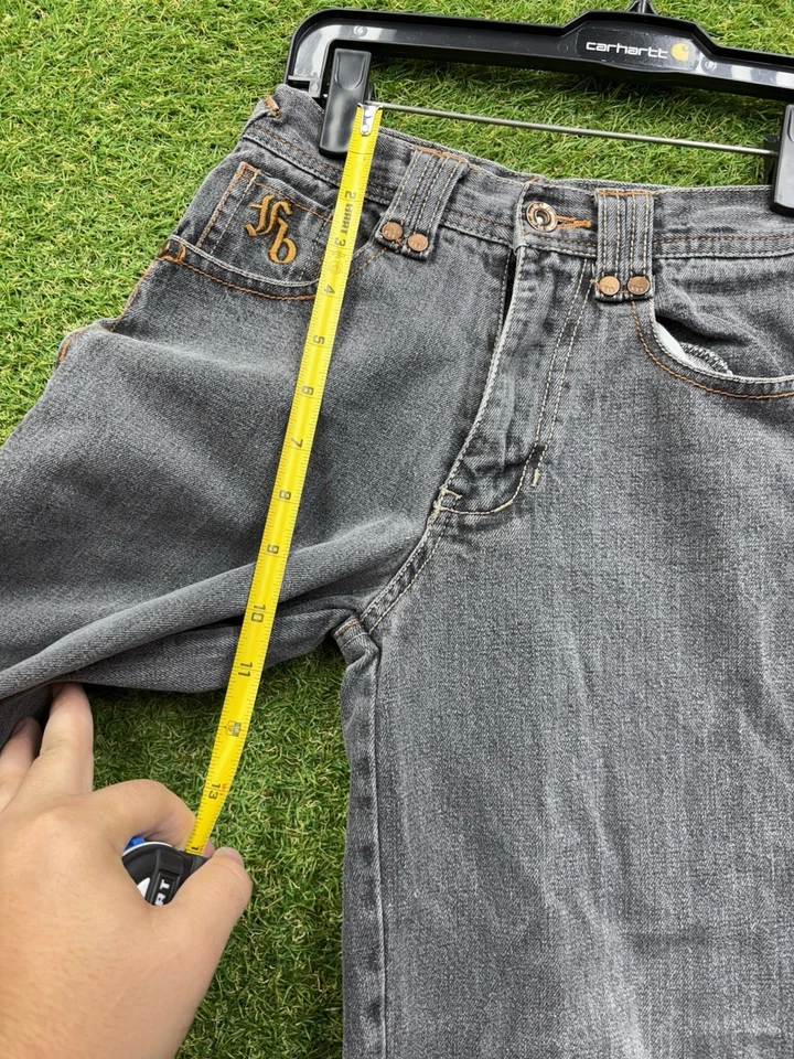 Jeans FUBU Niños 4 Azul Bordado Y2K Vintage Denim Suelto 22x15 Sueltos JNCO Foto 4 de 4