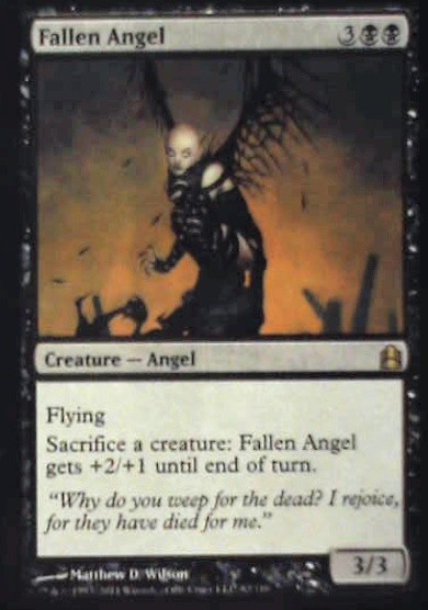 Fallen Angel - Commander: #82, Magic: The Gathering Nm C344