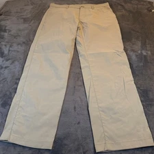 Eddie Bauer Tech Pants Mens Size 36x30 Flat Front Straight Outdoor Nylon Stretch