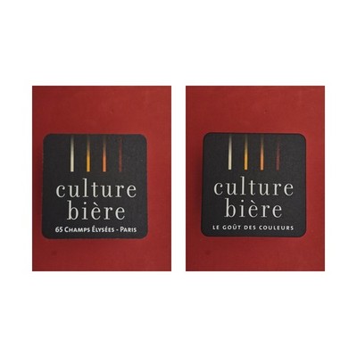 Culture biere 65 Champs Elysees-Paris Brauerei Bierdeckel Bier