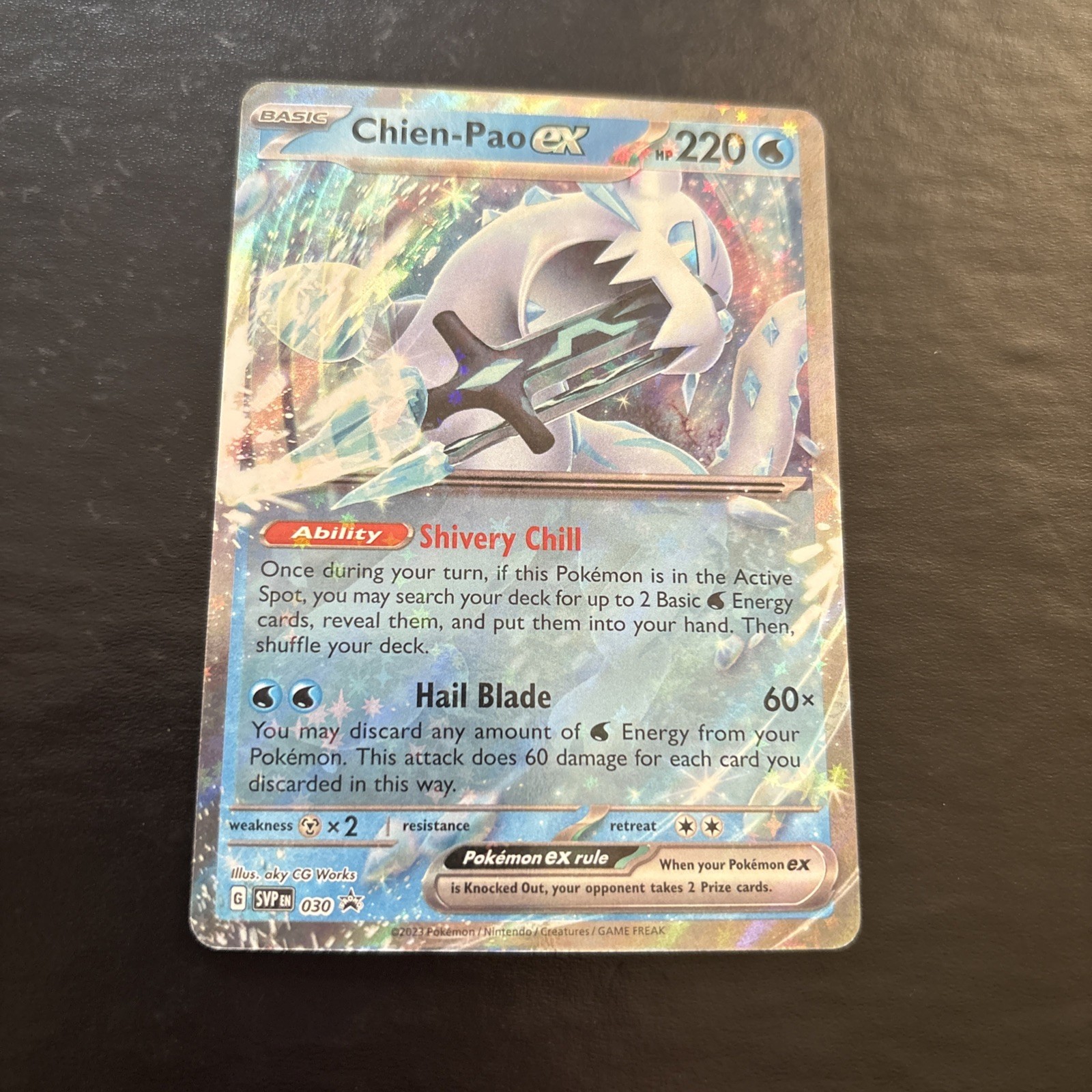 Pokemon TCG - Chien-Pao ex - SVP 030 - Scarlet & Violet Promo - NM Double Rare