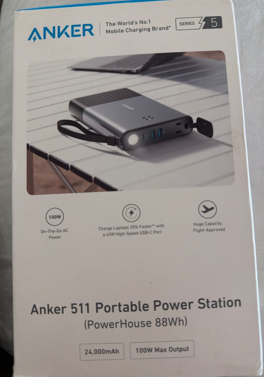 Anker Powerhouse 90 Portable Power Bank 88Wh 100W AC Outlet/USB-C