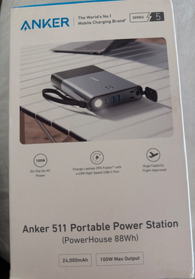 Anker Powerhouse 90 Portable Power Bank 88Wh 100W AC Outlet/USB-C Anker Powerhouse 90 Portable Power Bank 88Wh 100W AC Outlet/USB-C