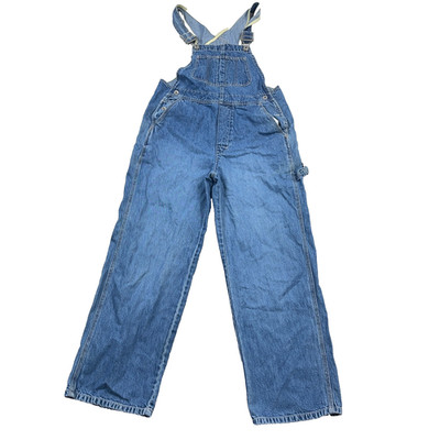 Vintage Y2K GAP Bibs Overalls Womens XS 32x27  Blue Jean Denim Baggy 2001
