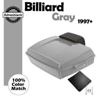 レア　 ジャスパー　ハート型トレイ　GREY【保管品】 Advanblack Billiard Gray Chopped Tour Trunk Luggage Pad For Harley
