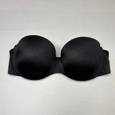 Warners Strapless Bra 38C Underwire Satin Padded Cups