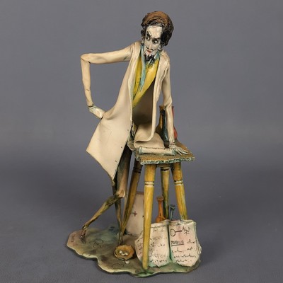 Scultura Ceramica Toni Moretto Lo Scricciolo Scienziato In