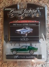 GREENLIGHT 2007 BARRETT JACKSON AUCTION BLOCK 1967 SHELBY GT500 FB GREEN MACHINE