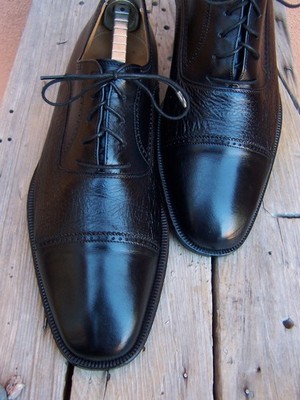 Magnanni Mens Black Leather Lace Up Oxfords Dress Shoes EU 43.5 US 10 M Spain Omega in Black | Magnanni main image 2
