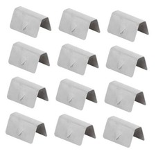 12Pcs Car Wind Defelctor Clip, Stainless Steel Window Rain Guards Clips Set,