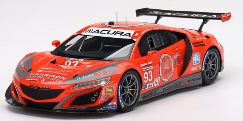 Acura NSX GT3 Evo22 Top Speed 1/18, réplique haut de gamme Sebring 2022