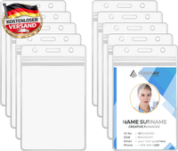 AusweishüLlen Set 10 StüCk Wasserdicht Transparent FüR ID Karten, Vertikal
